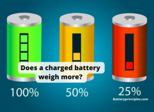 Read more about the article Does a charged battery weigh more?
