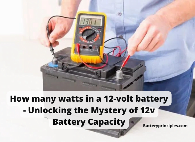 How many watts in a 12-volt battery
